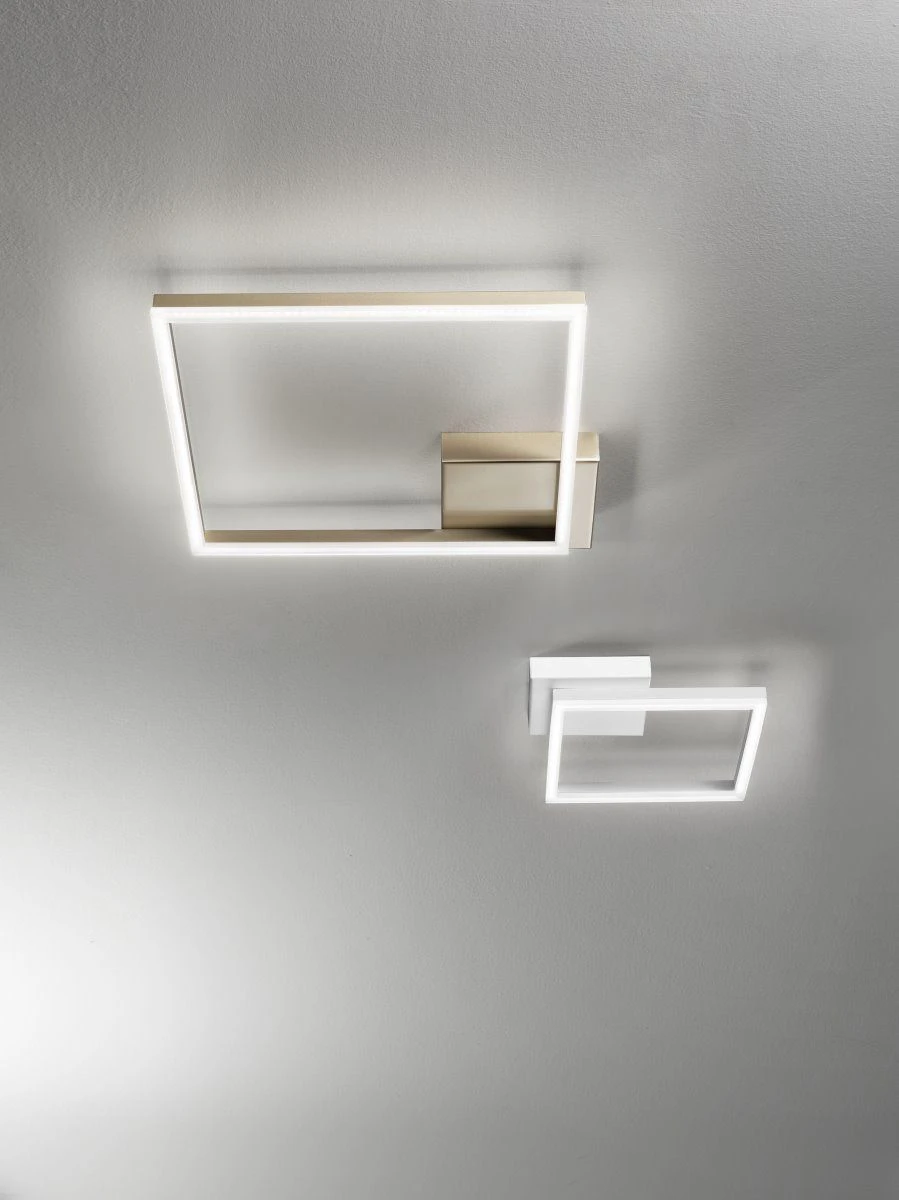 LED Deckenlampe Weiß Fabas Luce Bard 3510lm 420mm Dimmbar – Bild 2