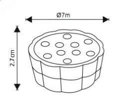 Globo Terrier LED Dekoratives Schwimmendes Lichtobjekt Klar Mit Fernbedienung 7x2,7cm