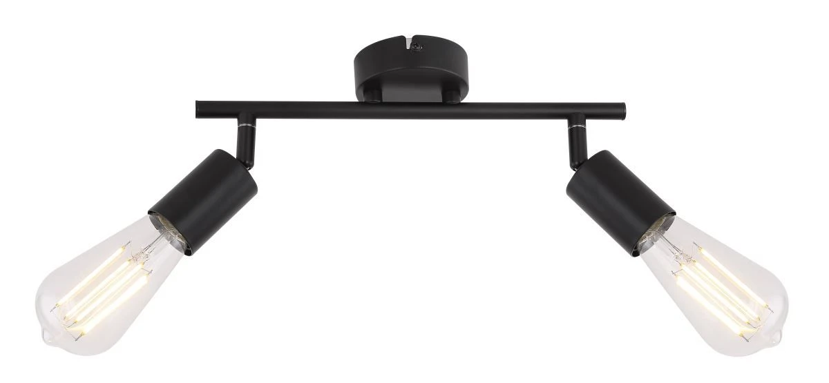 Globo Martha Deckenstrahler Schwarz 2x E27 Dimmbar 30x8x15,5cm – Bild 7