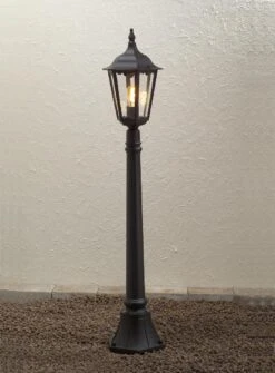 KONSTSMIDE Firenze Schwarze Wegeleuchte