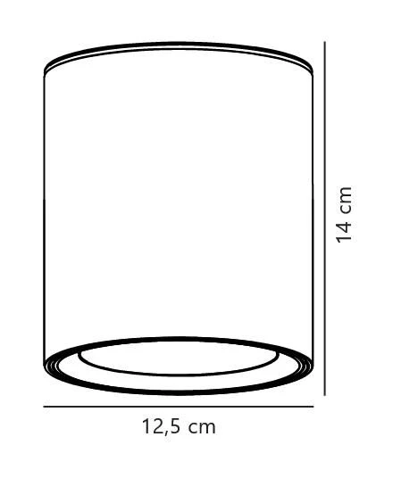 Nordlux LANDON LED Aufbauleuchte Weiß 600lm IP44 12,5x12,5x14cm – Bild 5