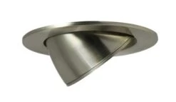 Bioledex® INO Einbaurahmen Edelstahl Gebürstet Rund Schwenkbar 100mm