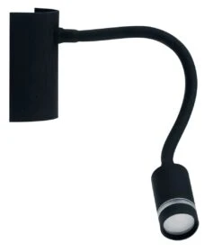 Luce Design Kepler LED Wandleuchte Schwarz 100lm 3000K 11x13x20,5cm Mit Schalter