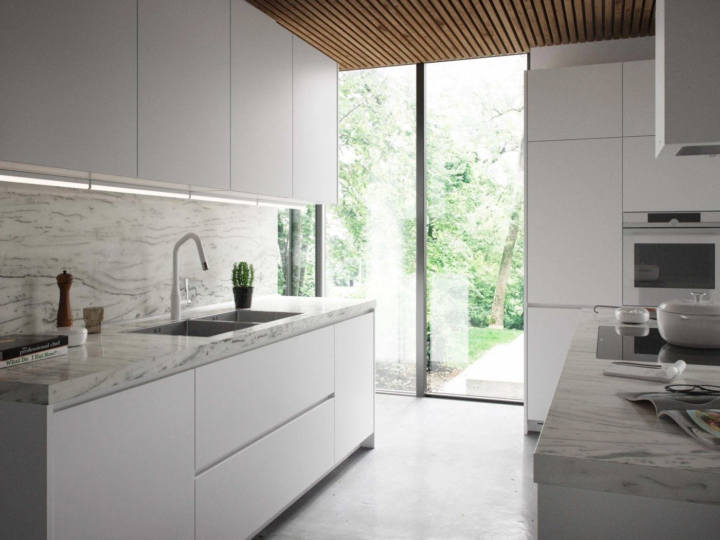 LED Unterbauleuchte Weiß Nordlux Latona 5W 420lm 31,2cm 3000K-4000K 2-Step – Bild 2