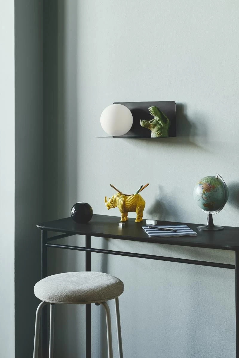 Nordlux Lilibeth Wandlampe Schwarz E14 Mit Ablage 35x16x16cm – Bild 7