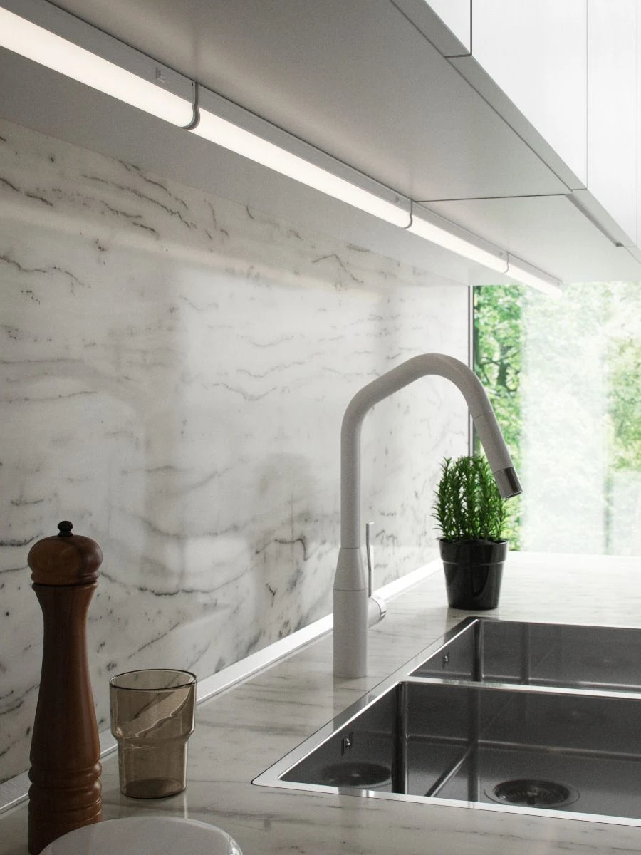 LED Unterbauleuchte Weiß Nordlux Latona 5W 420lm 31,2cm 3000K-4000K 2-Step – Bild 4