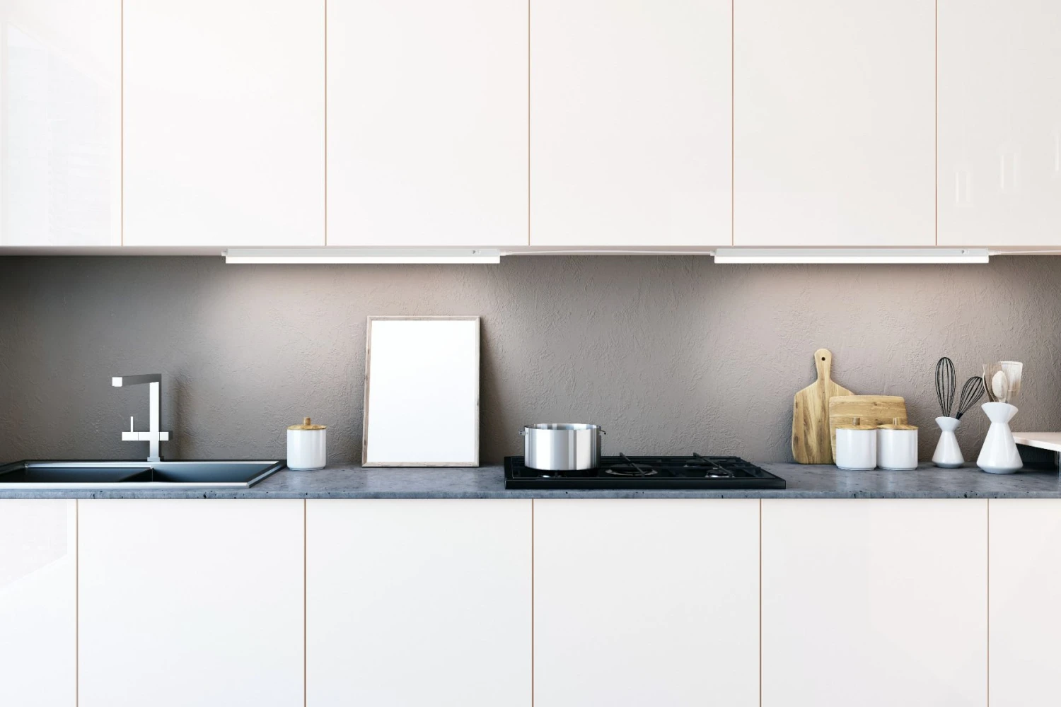 LED Unterbauleuchte Weiß Nordlux Latona 5W 420lm 31,2cm 3000K-4000K 2-Step – Bild 3