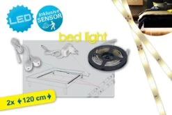 LED Stripe Bettbeleuchtung 2x1,2m Näve 300lm Mit 2 Bewegungsmelder