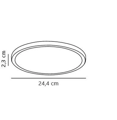 LED Deckenlampe Weiß Nordlux Oja 24 IP20 1250lm 2700K – Bild 2