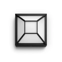 Philips MyGarden Drosera LED Außenwandleuchte Schwarz 1200lm IP44 22,7x19x9cm