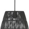PR Home Saigon Outdoor Hängelampe Rattan Schwarz IP44 28cm E27 Mit Stecker