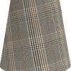 Lampenschirm Textil Grau Kariert PR Home Cia E27 20x19cm