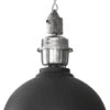 Industrie Pendelleuchte Schwarz Silber PR Home Manchester 35cm E27