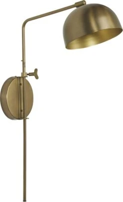 Wandlampe Messing Matt PR Home Brighton 63cm E27