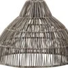 Lampenschirm Rattan Für Außen Grau Grün Beige PR Home Bao 40cm Für E27 Pendelaufhang