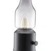 PR Home Lystra LED Akku-Tischleuchte Im Vintage Öllampe Look Schwarz IP44 20x9x9cm