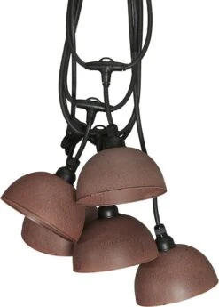PR Home Flex Out Briggs Sommer Lichterkette Rost Braun IP44 5x E27 6,5m