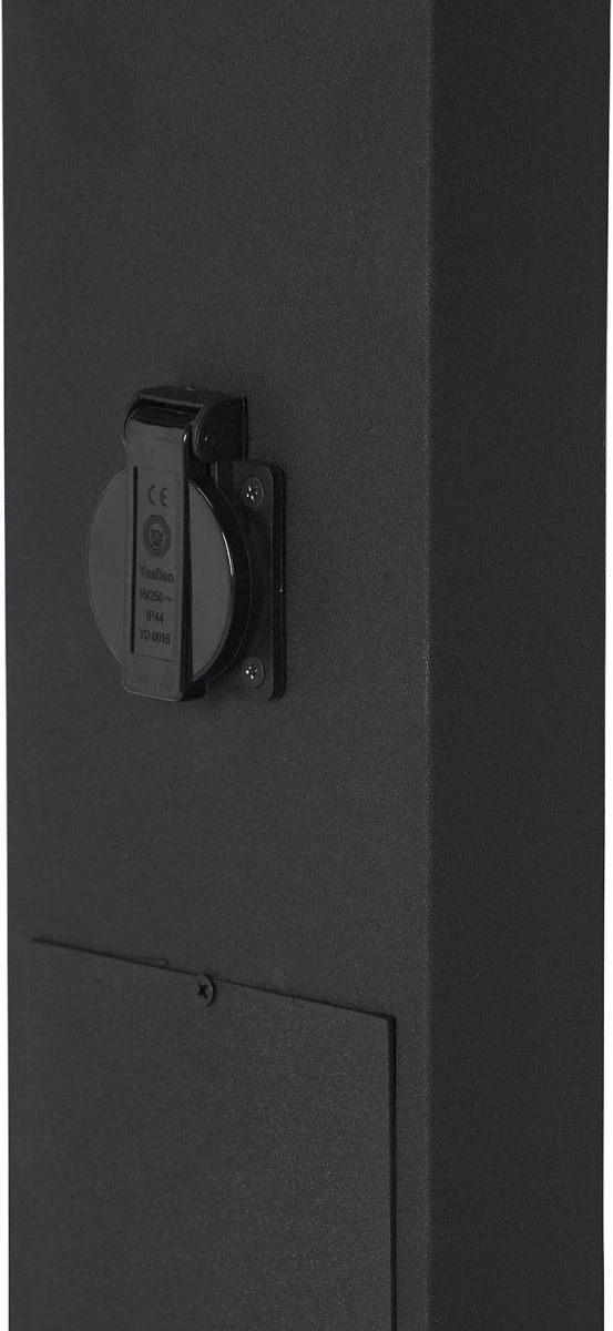 PR Home Luton Wegeleuchte Schwarz E27 IP56 H 100cm Mit Steckdose – Bild 3