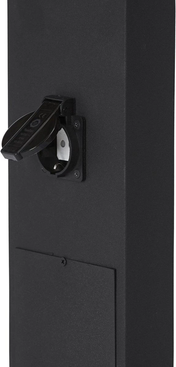 PR Home Luton Wegeleuchte Schwarz E27 IP56 H 100cm Mit Steckdose – Bild 4