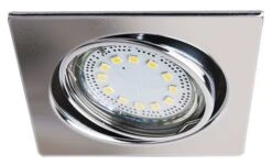 Rabalux Lite Einbauspot 3er Set GU10 Chrom Schwenkbar Eckig