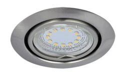 Rabalux Lite Einbauspot 3er Set GU10 Chrom Gebürstet Schwenkbar Rund