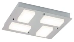 Rabalux Ruben LED Deckenleuchte Chrom IP44, 4x 387lm, 4000K