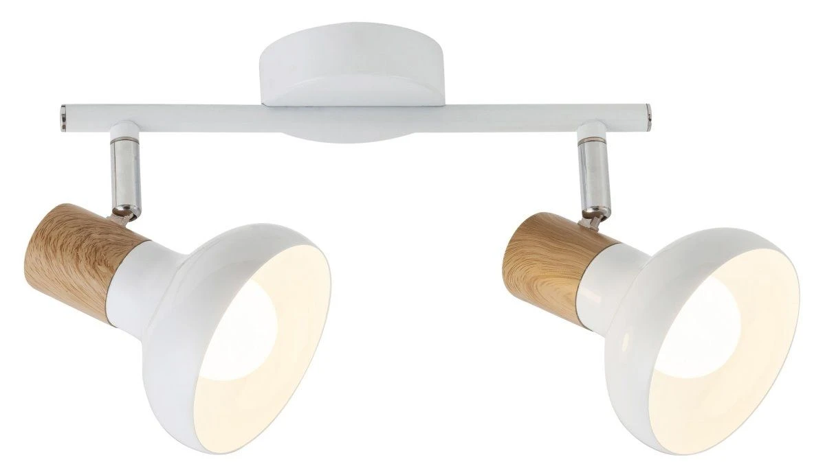 Rabalux Holly Deckenstrahler Weiß, Buche 2xE14 Dimmbar