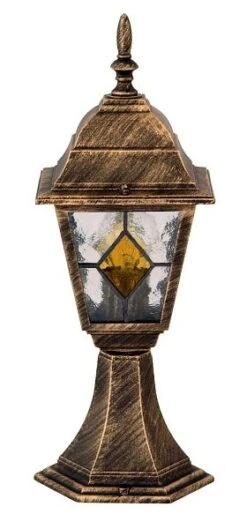 Rabalux Monaco Außen Sockelleuchte 1x E27 Gold Antik