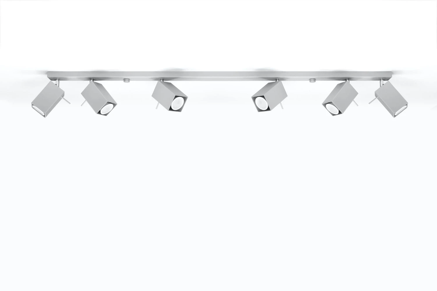 Sollux MERIDA Moderner Deckenstrahler Grau 6-flg. GU10