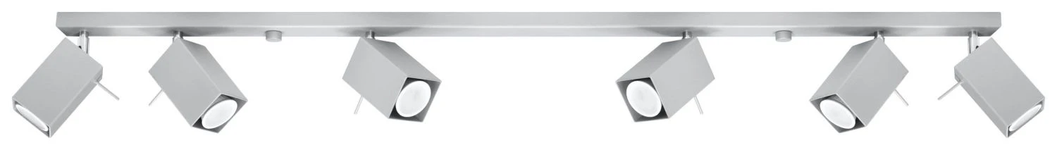 Sollux MERIDA Moderner Deckenstrahler Grau 6-flg. GU10 – Bild 2