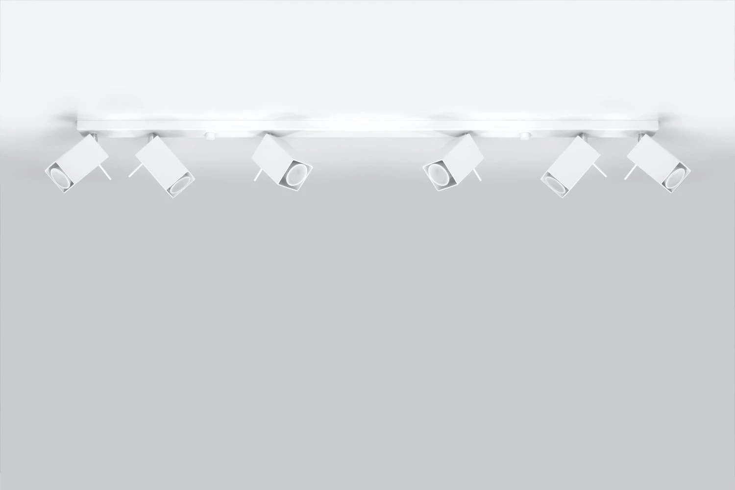 Sollux MERIDA Moderner Deckenstrahler Weiss 120cm 6-flg. GU10 – Bild 2