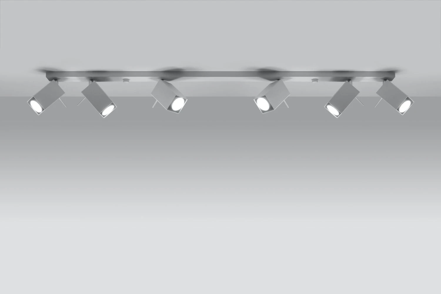 Sollux MERIDA Moderner Deckenstrahler Weiss 120cm 6-flg. GU10 – Bild 3