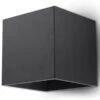 Sollux QUAD Moderne Wandleuchte Eckig Schwarz 10x10cm 1-flg. G9