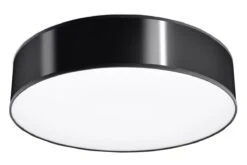 Sollux ARENA Moderne Deckenlampe Rund Schwarz 3-flg. E27
