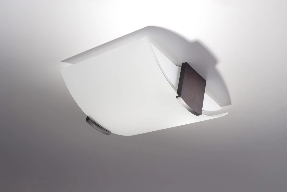 Sollux EMILIO Moderne Deckenlampe Weiss, Wenge 2-flg. E27 – Bild 2