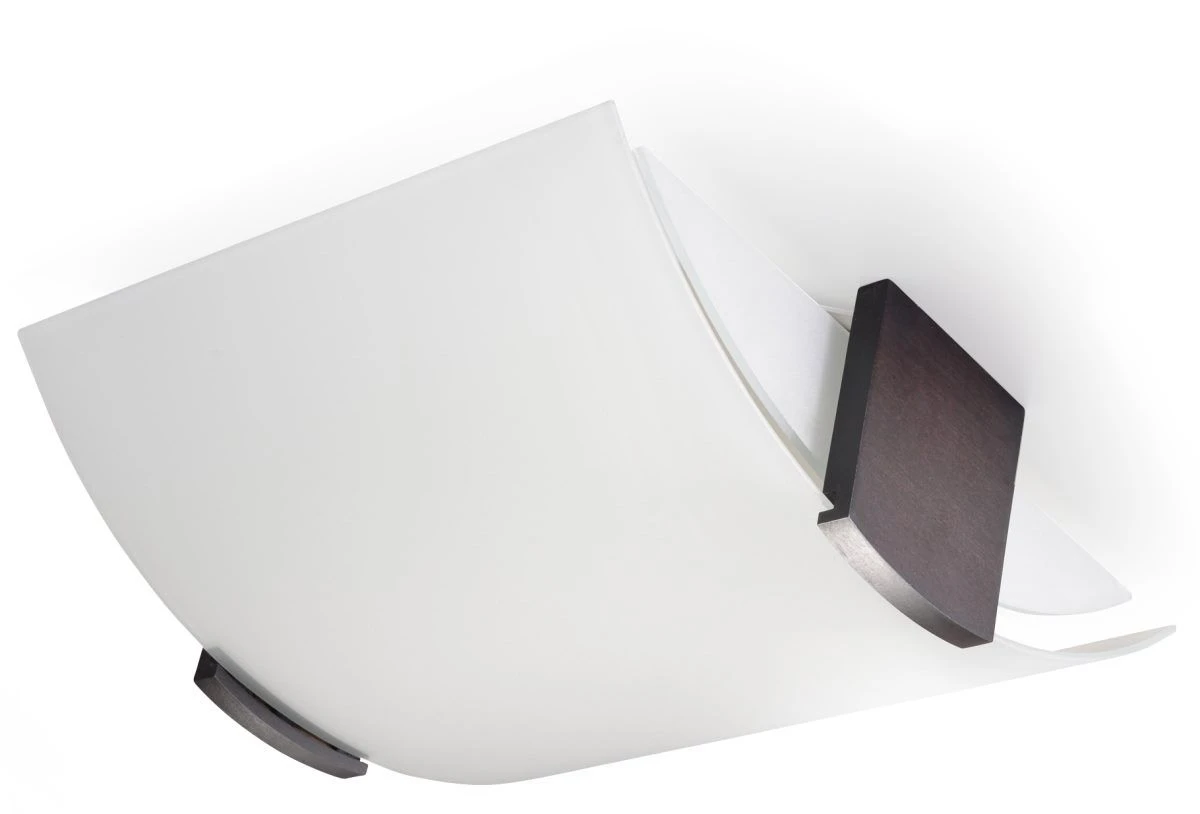 Sollux EMILIO Moderne Deckenlampe Weiss, Wenge 2-flg. E27