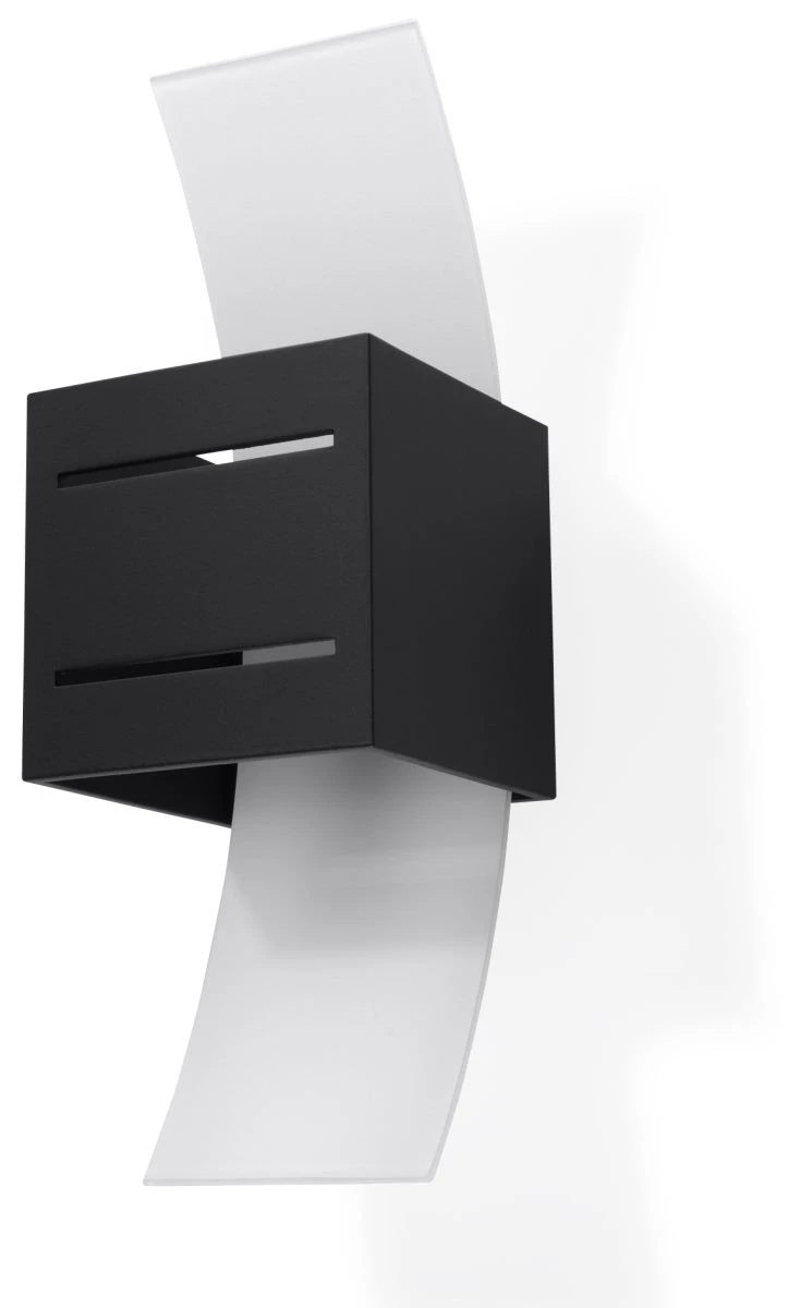 Sollux LORETO Moderne Wandleuchte Schwarz 1-flg. G9