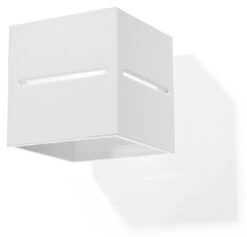 Sollux LOBO Moderne Wandleuchte Eckig Weiss 1-flg. G9
