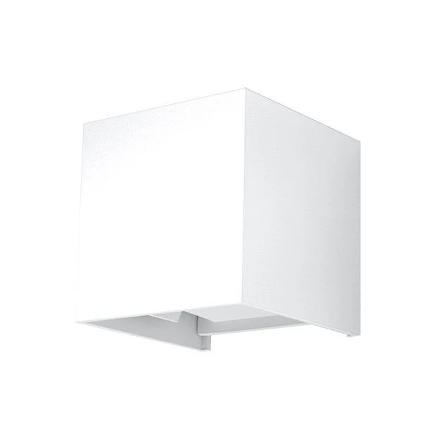 Sollux Luca LED Wandaußenlampe Weiß 3000K IP54 10x10x10cm