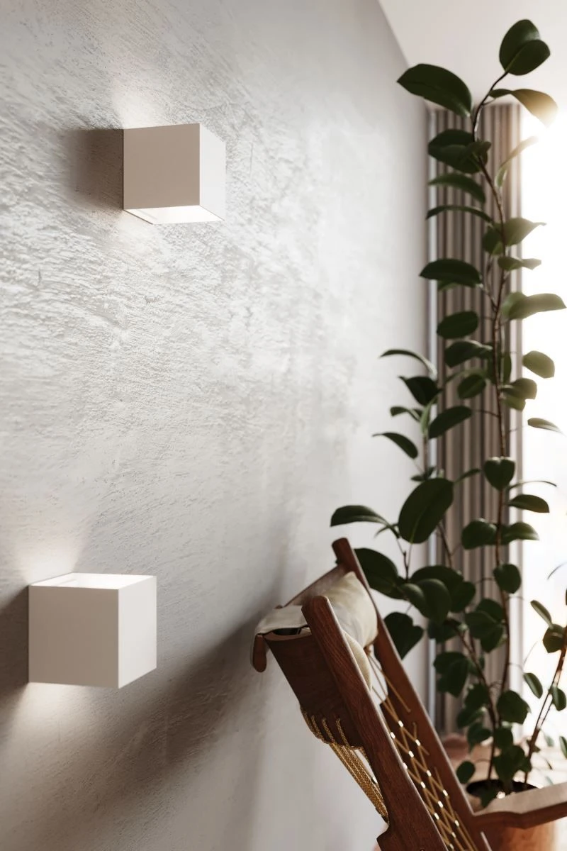 Sollux Luca LED Wandaußenlampe Weiß 3000K IP54 10x10x10cm – Bild 3