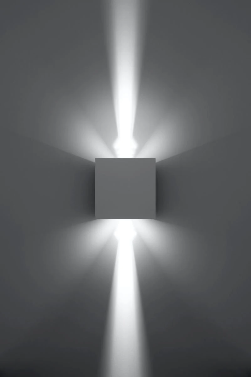 Sollux Luca LED Wandaußenlampe Weiß 3000K IP54 10x10x10cm – Bild 10