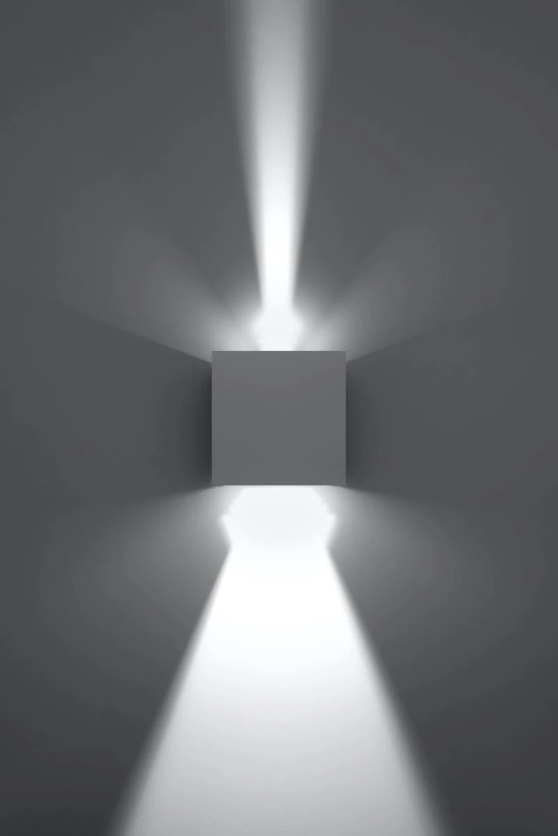 Sollux Luca LED Wandaußenlampe Weiß 3000K IP54 10x10x10cm – Bild 9