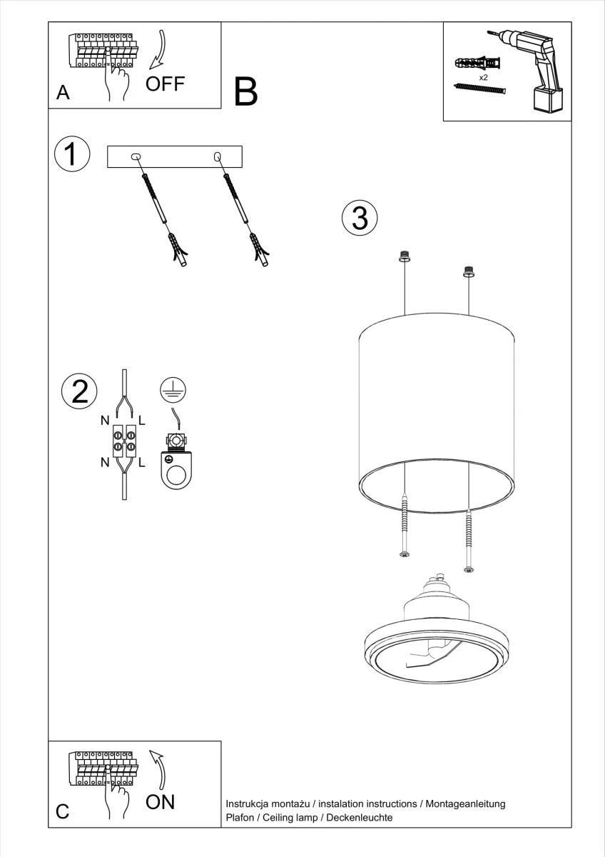 Sollux Tiube Aufbauleuchte Weiß GU10 Dimmbar 12x12x11cm – Bild 5