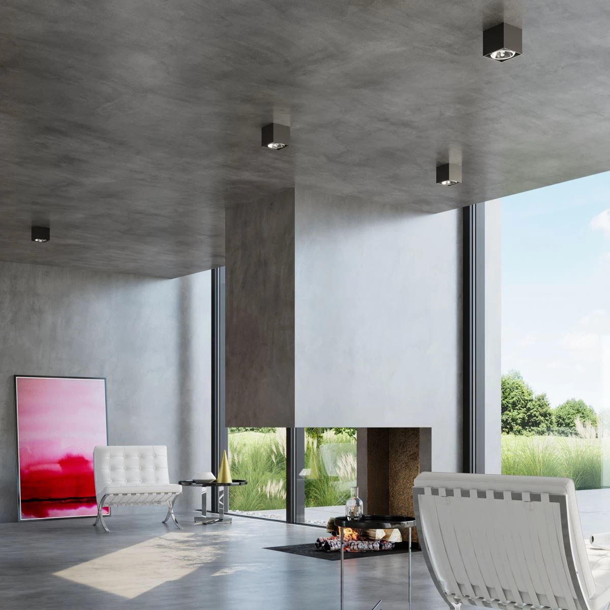 Sollux Blake Aufbauleuchte Schwarz GU10 Dimmbar 12x12x11cm – Bild 3