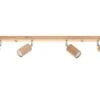 Sollux Berg 4 Deckenstrahler Natur Holz 4x GU10 Dimmbar 80x5x20cm