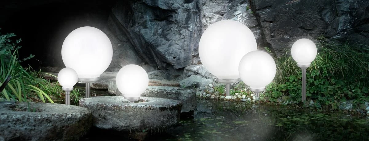 Globo SOLAR Solarleuchte Kunststoff Silber Metallic, 4xLED – Bild 3